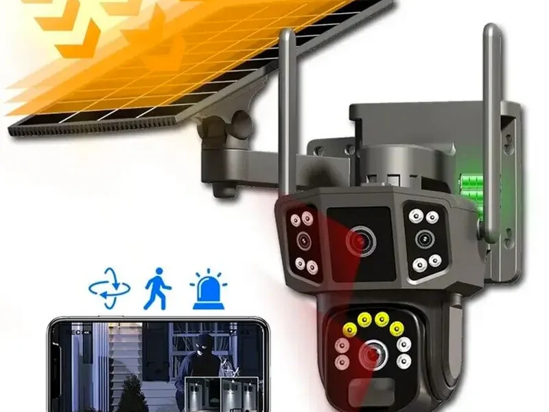 Camera Solaire 4G de Surveillance Solaire 4G 6K 12MP HD